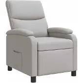 vidaXL Recliner Wolkgrijs Stof