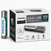 Philips Industrial AAA batterijen 100 stuks