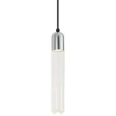 QAZQA Art Deco hanglamp chrome met ribbel glas IP44 - Walcott