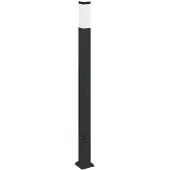 vidaXL Bolderarmatuur met stopcontact 110 cm Zwart IP44