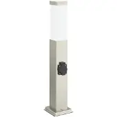 vidaXL Bolderverlichting met stopcontact 3 stuks 50 cm RVS IP44