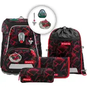 Step by step schooltas FIT Schulranzen-Set 5-delig Ninja Yuma zwart