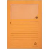 Exacompta FOREVER Pak van 100 venstermappen 120g/m2 - 22x31cm voor A4 - Oranje - 50104E