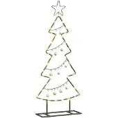 vidaXL Metalen kerstboom Zwart 90,5 cm Staal