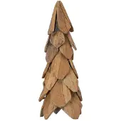 vidaXL Kerstboom Bruin 51 cm Massief Teakhout