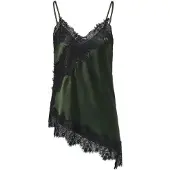 ONLY Top 'ONLINDONA' olijfgroen / zwart
