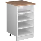 Vicco Keukenrek Fame-Line Wit 50 cm, WB Eik, Model 65820