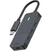 Rapoo USB-C Hub, grijs, USB-C naar USB-C