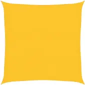 vidaXL Zonnezeil 160 g/m² 3,6x3,6 m HDPE geel