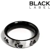Black Label - Puppy Paw Donut Cockring - RVS 47.5 mm