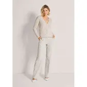 MADELEINE Gebreid Vest Vest met kabelpatroon en knopen