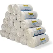 123schoon Aanbieding: 20x Vuilniszakken wit 20 liter | 50 stuks | huismerk