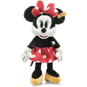 Steiff Kuscheltier - 31 cm. - Minnie Mouse - Schwarz/Rot - - One Size - Kuscheltiere