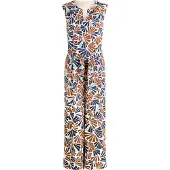 Betty & Co Jumpsuit crème / blauw