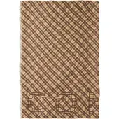 Comma Sjaal chocoladebruin / cappuccino / offwhite