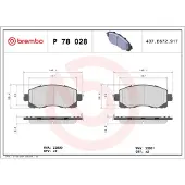 Brembo P 78 028 Remblokken