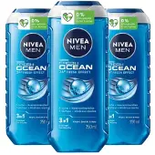 Nivea 3x Shampoo & Douchegel 3in1 Fresh Ocean 250 ml