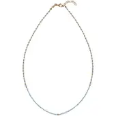 Alisia AL4951.01.073 GOLD-PLATED KETTING MET BLAUWE KRALEN 1 STUK