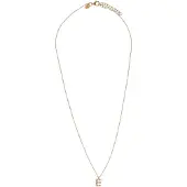 Alisia AL4258.01.905 GOLD-PLATED LETTER E KETTING MET PARELS 1 STUK