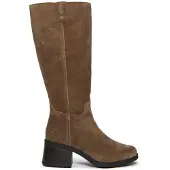 Timberland Dames Bellevaux hoge laarzen in bruin leer (41.5 W), Plat, Ritssluiting, Casual TB0A43M8EIV1