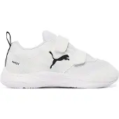 Puma Varion 3 V junior imitatieleren voetbalschoenen - wit/zwart Jongens/Meisjes Imitatieleer - maat 34