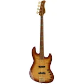 Sire Marcus Miller V10 DX4 Tobacco Sunburst elektrische basgitaar met koffer