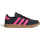 Adidas Sportswear Breaknet Sleek imitatieleren sneakers - zwart/roze Jongens/Meisjes Leer - maat 36