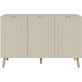 En.casa Sideboard Nand dressoir met 3 deuren 120x40x76 cm havermout []