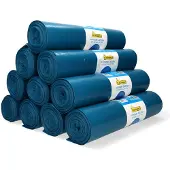123schoon Aanbieding: LDPE vuilniszakken blauw 240 liter | 100 stuks (huismerk)