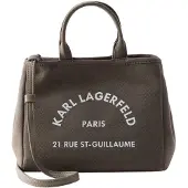 Karl Lagerfeld Shopper 'Essentials' donkergrijs