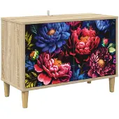 vidaXL Tv-meubel KIEL 69 x 33 x 50 cm Sonoma Bewerkt hout