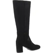 Hush puppies Oprah Suède Lange Leren Dames Zwarte Hak Kniehoog Boots