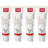Splat Active 4-pack - Tandpasta - Glazuur bescherming, remineralisatie, zonder SLES