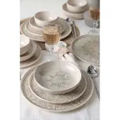 Keramika Keramisch serviesset - Groundlace - 24-delig - voor 6 personen - steengoed