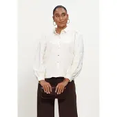 Freebird Dames Blouses Benda - Gebroken Wit - Maat XL
