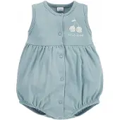 PINOKIO Romper Sweet Cherry Maat 68 Groen Katoen Zonder Mouwen