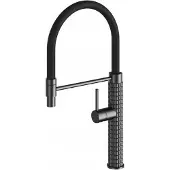 Gamma Keukenmengkraan Full Pro Gun Metal - Flexibele Uitloop