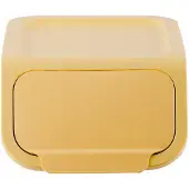 BINI Afvalbak Deksel 25L Geel - Voor Plastic & Metaal
