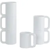 Heller Max Mokken set 6-delig - Ø73mm - H 108mm - Wit