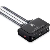 LevelOne KVM - NIVEAU ÉN - KVM-0290 - USB - VGA - 1920 x 1080