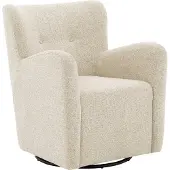 Goossens Fauteuil Brownie - Stof - Wit