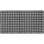 ANRO Deurmat Zwart 80x120cm Schoonloopmat Antislip Op Maat