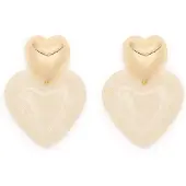 Manfield Gouden hartjes oorbellen | Maat Onesize