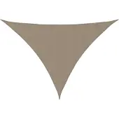 vidaXL Zonnescherm driehoekig 5x5x6 m oxford stof taupe