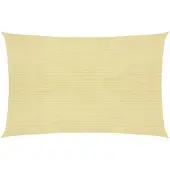 vidaXL Zonnezeil 160 g/m² 2,5x3,5 m HDPE beige
