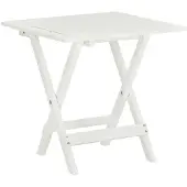 vidaXL Bistrotafel 46x46x47 cm massief acaciahout wit
