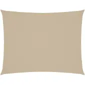 vidaXL Zonnescherm rechthoekig 3x4,5 m oxford stof beige