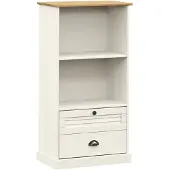 vidaXL Boekenkast VIGO 60x35x114,5 cm massief grenenhout wit