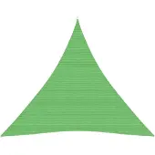 vidaXL Zonnezeil 160 g/m² 4,5x4,5x4,5 m HDPE lichtgroen