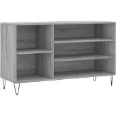 vidaXL Schoenenkast 102x36x60 cm bewerkt hout sonoma grijs
